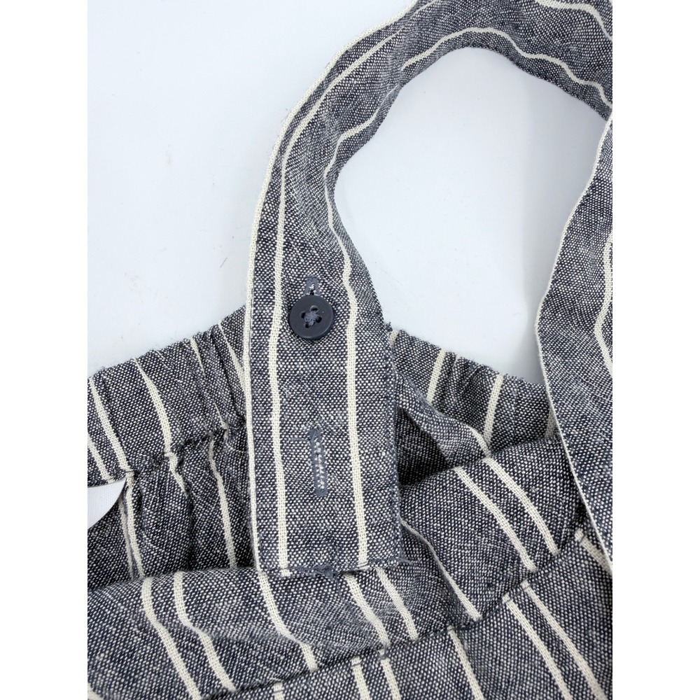 Time and Tru Cami Tank Top Striped Modern Womens XXL 20 Gray White Linen Blend - Picture 4 of 8